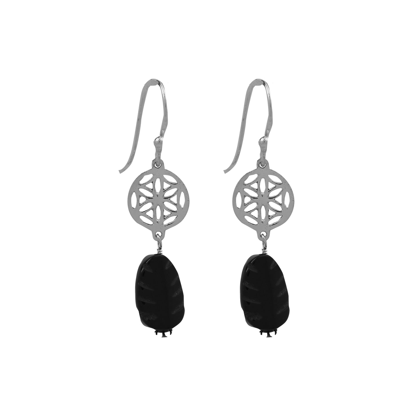 Flower Of Life Dangling Earrings