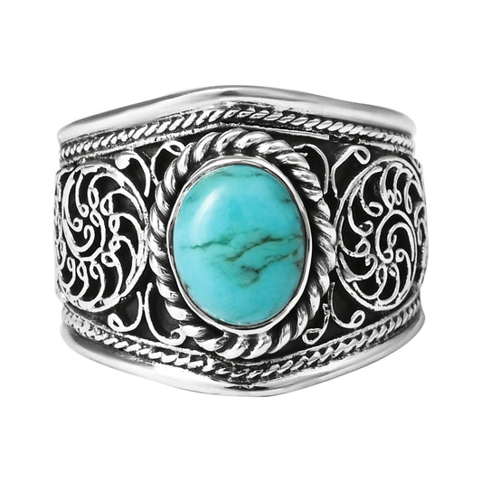 Filigree Stone Ring