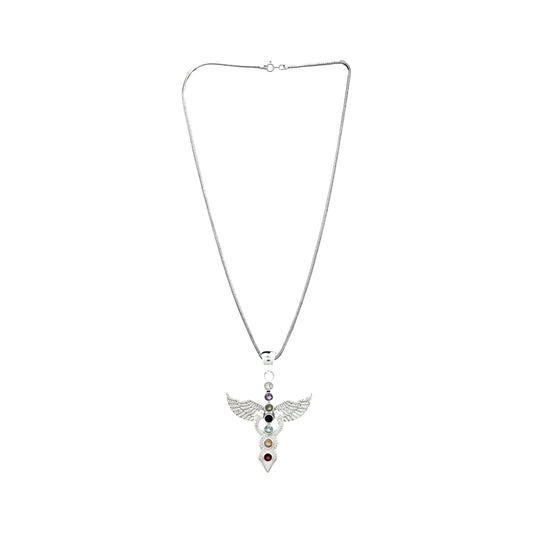 Winged Snake Chakra Pendant