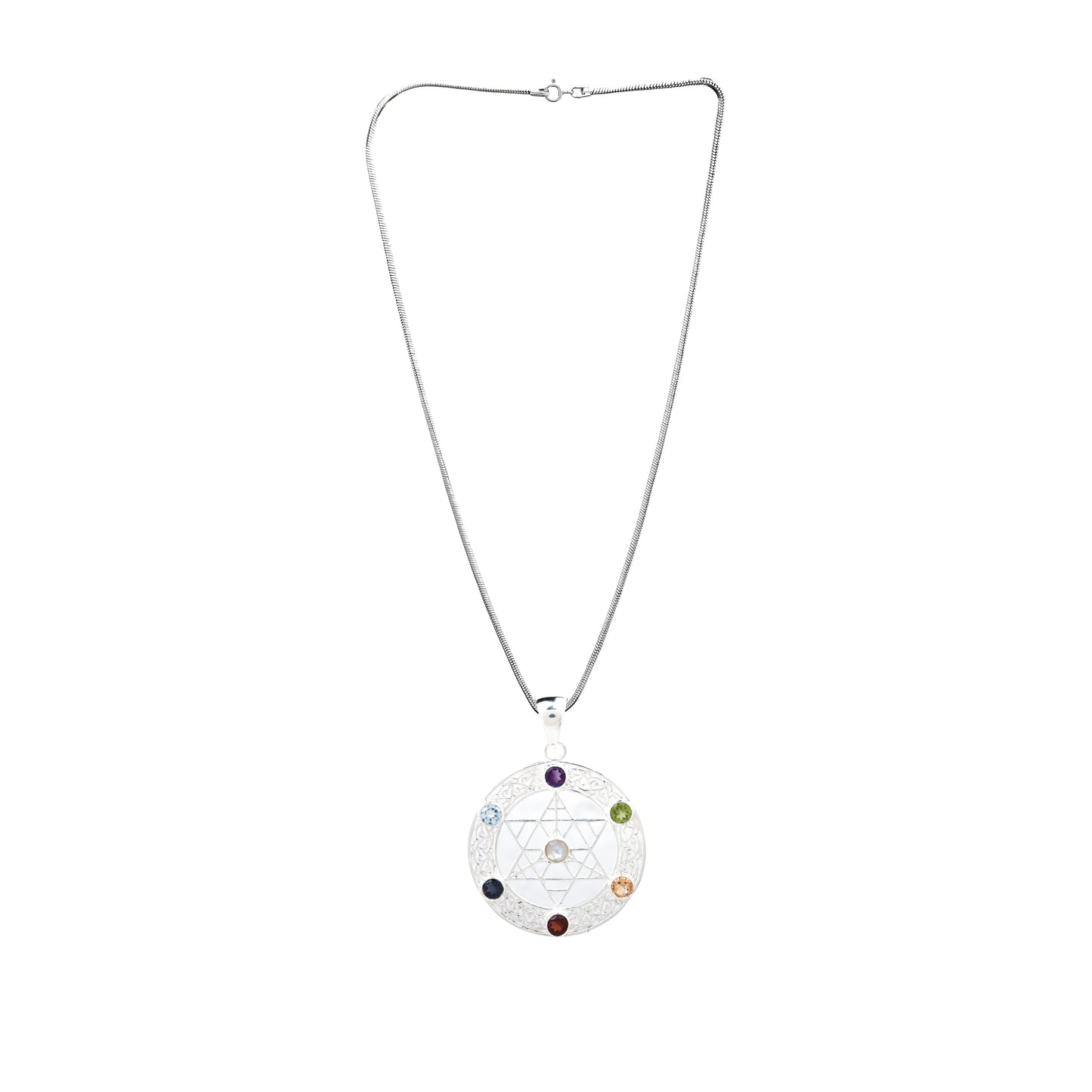 Pentagram Chakra Pendant