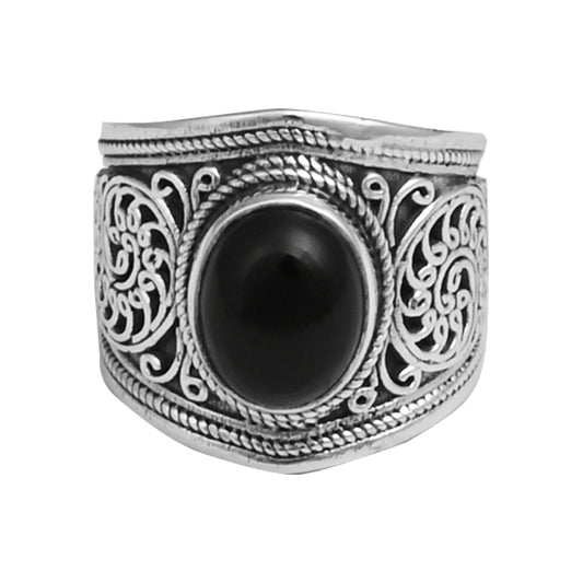 Filigree Stone Ring