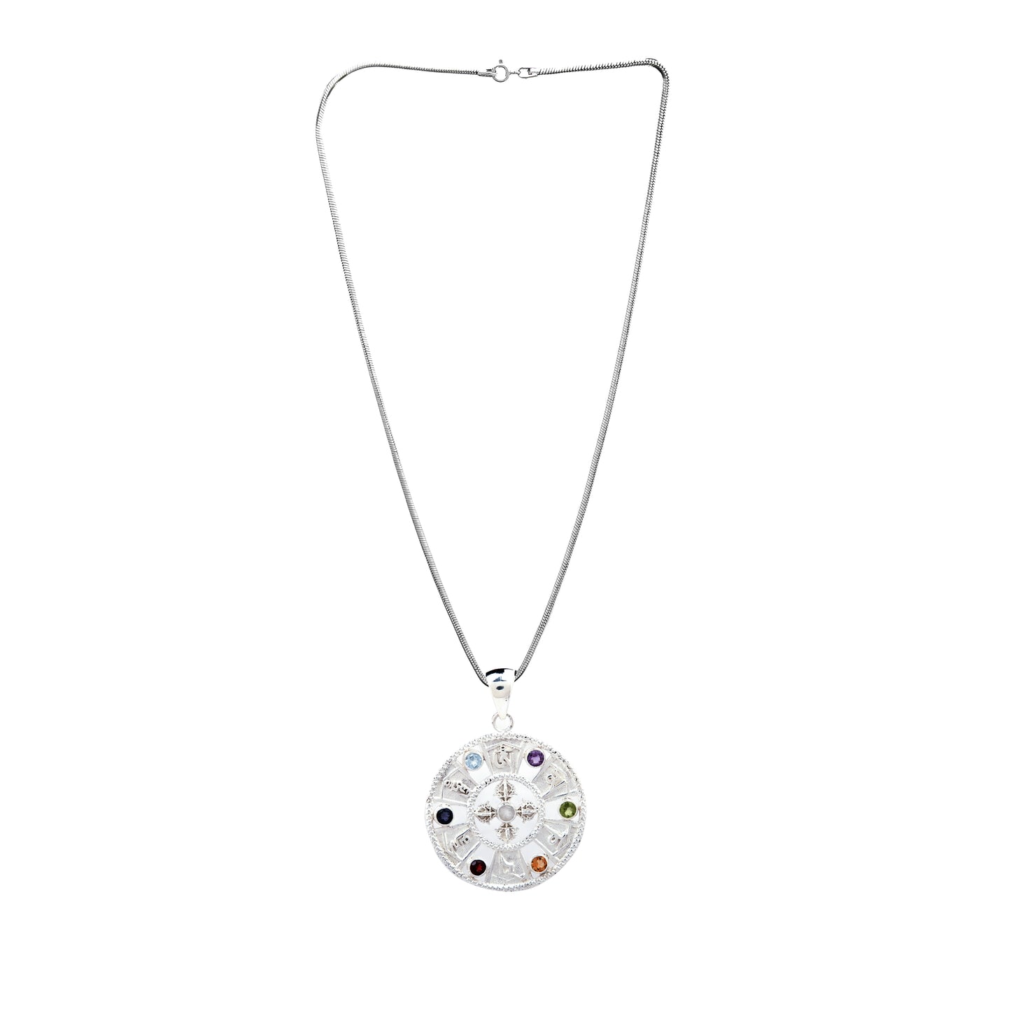 Om Mani Padme Hum Chakra Pendant