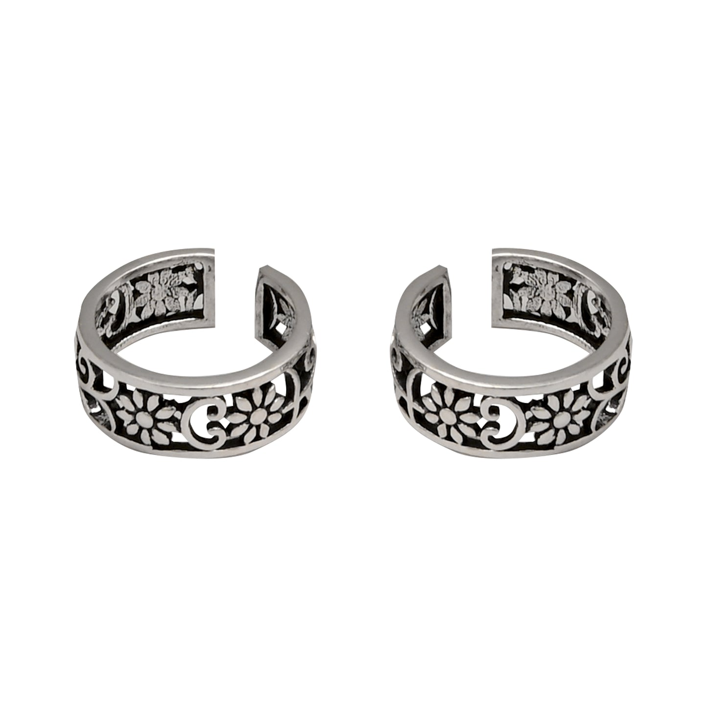 Floral Toe Rings