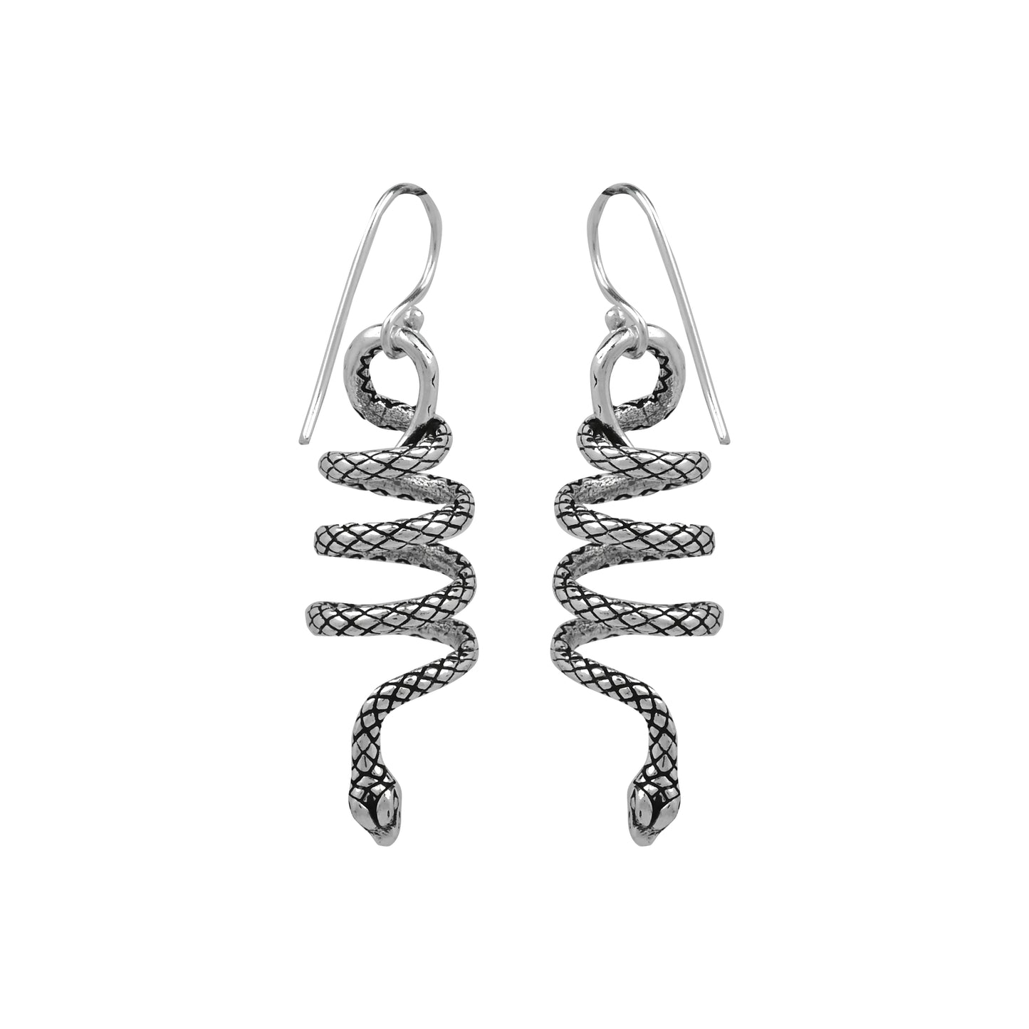 Coiled Snake Earrings