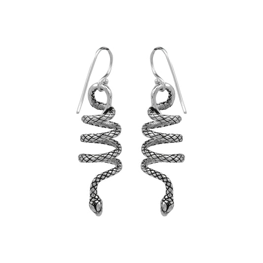 Coiled Snake Earrings