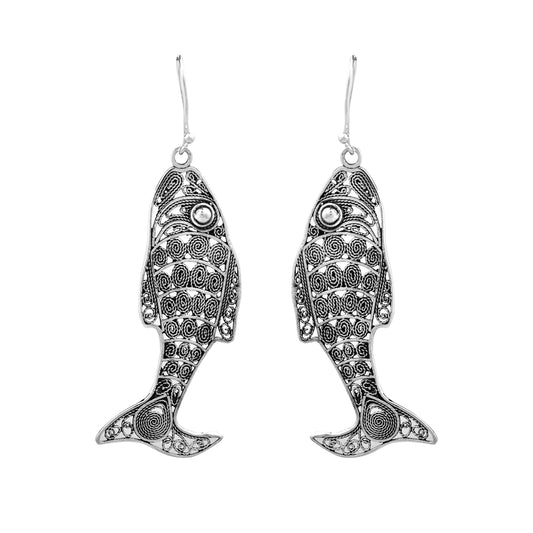 Filigree Fish Earrings