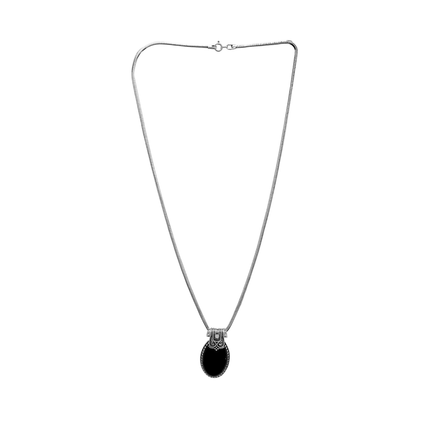 Indonesian Style Oval Pendant