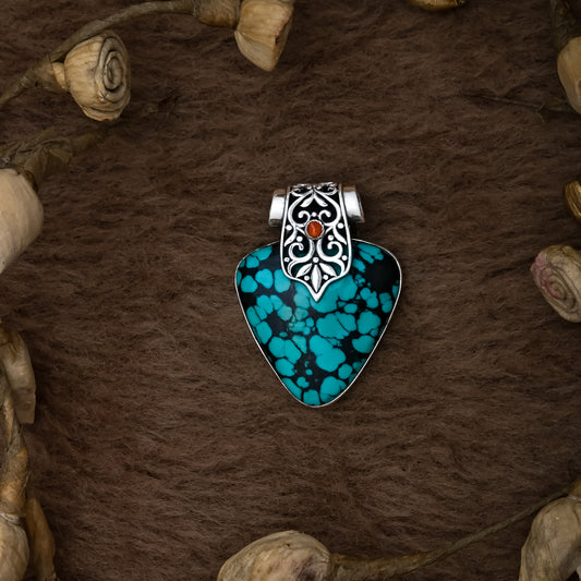Indonesian Style Turquoise Pendant