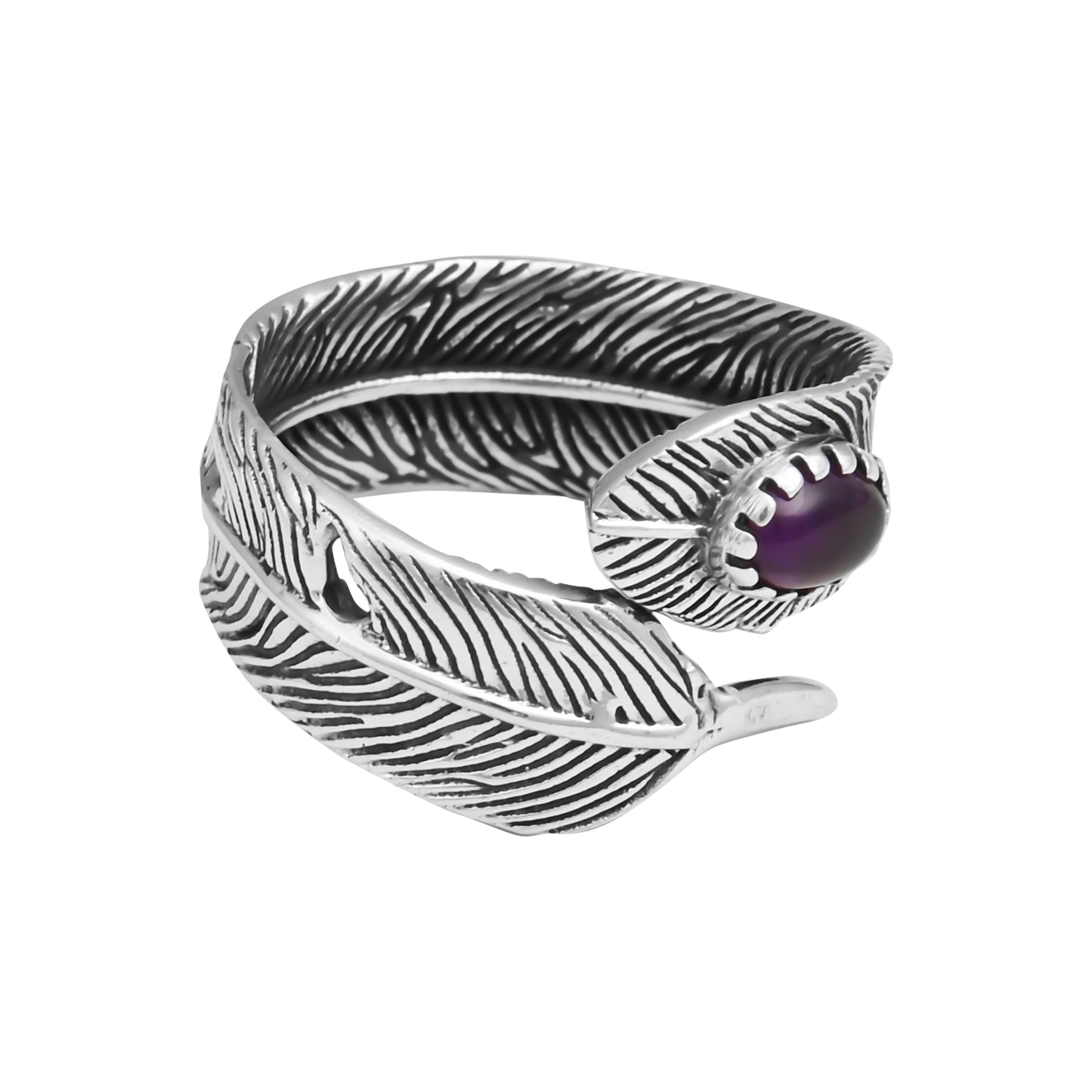 Adjustable Feather Ring