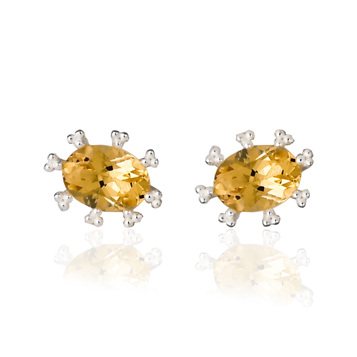 Oval Ear Studs