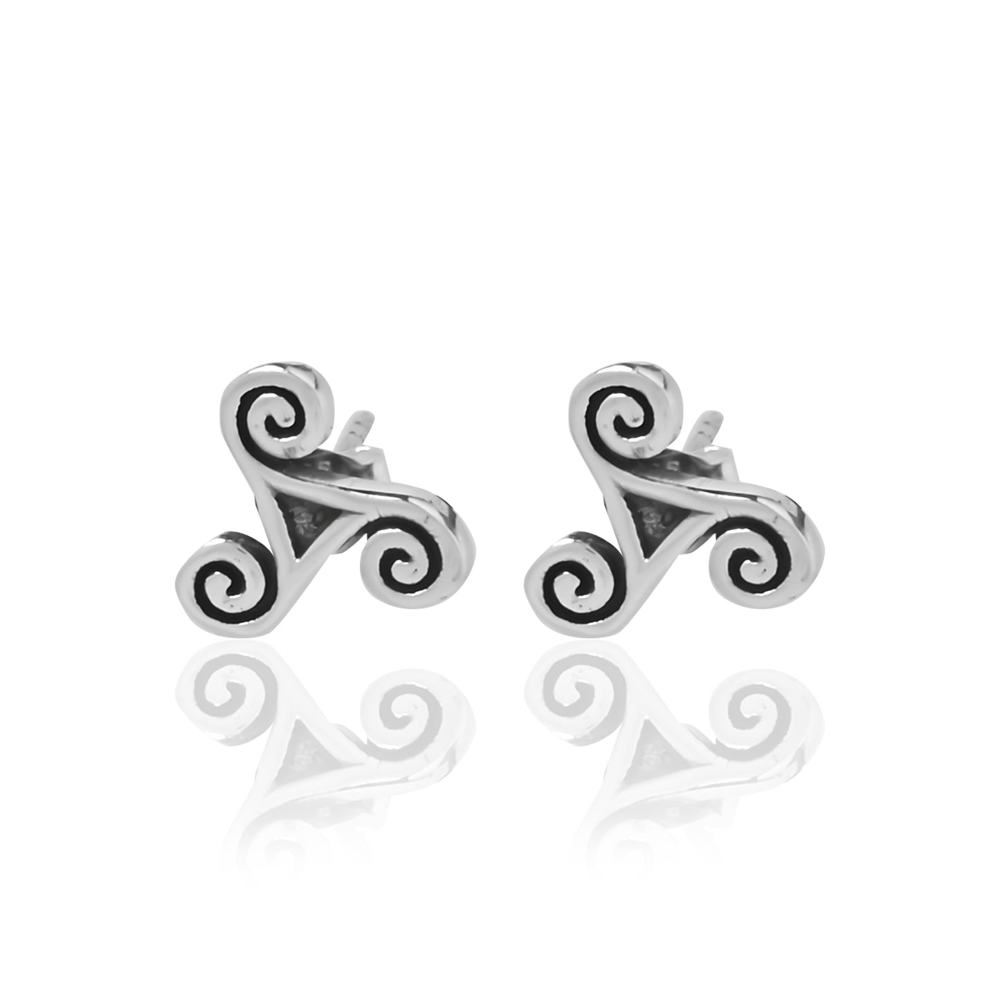 Triskele Ear Studs