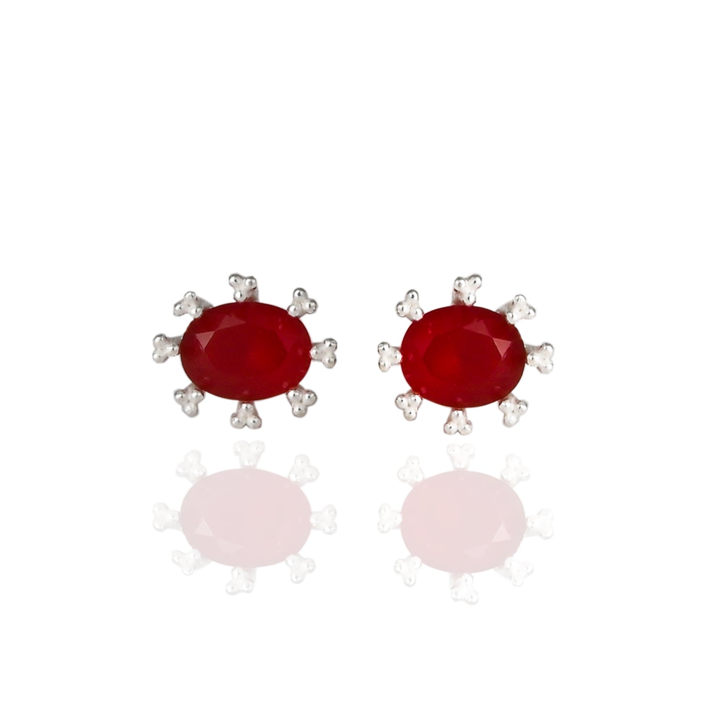 Oval Ear Studs