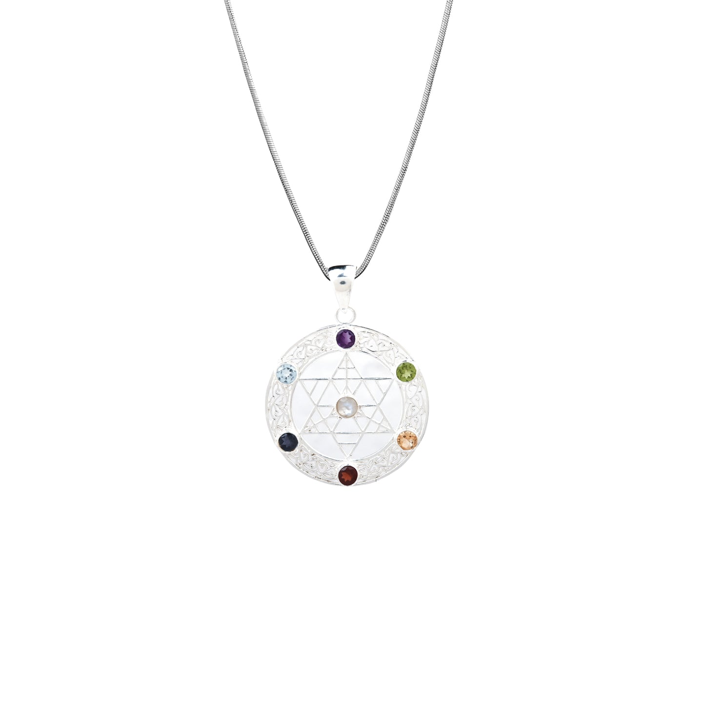 Pentagram Chakra Pendant