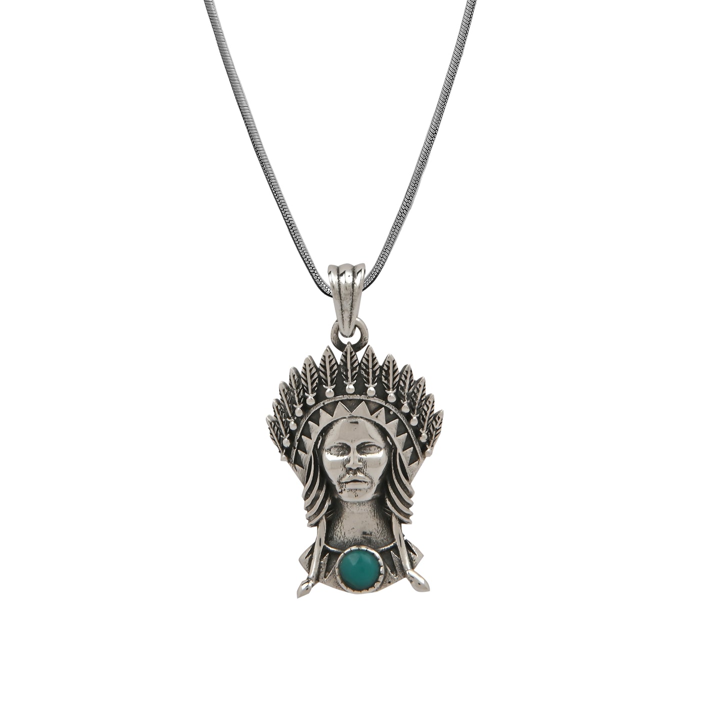 Native American Lady Pendant