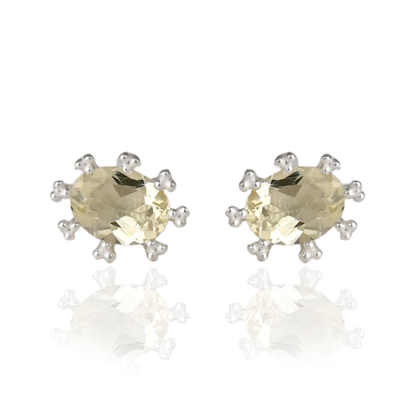 Oval Ear Studs