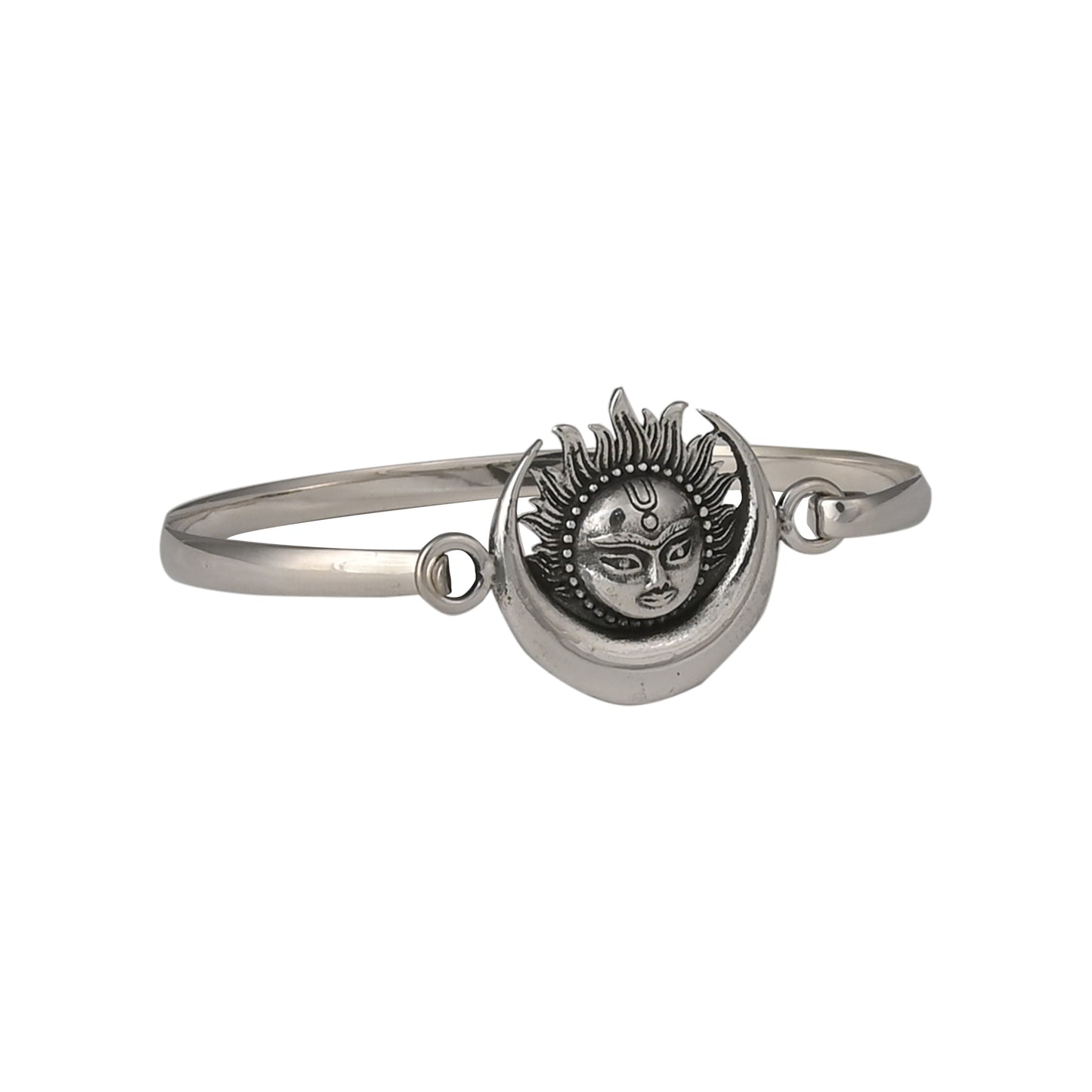 Sun And Moon Oval Bangle