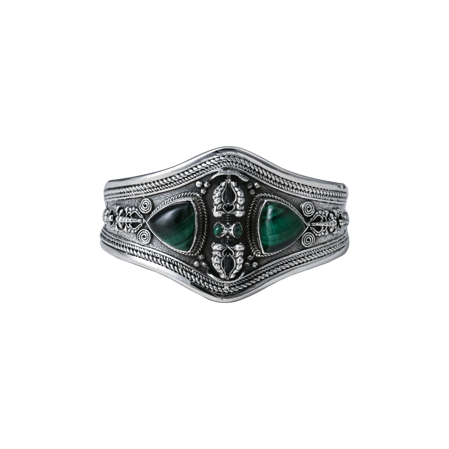 Revolving Tibetan Dorje Cuff Bangle