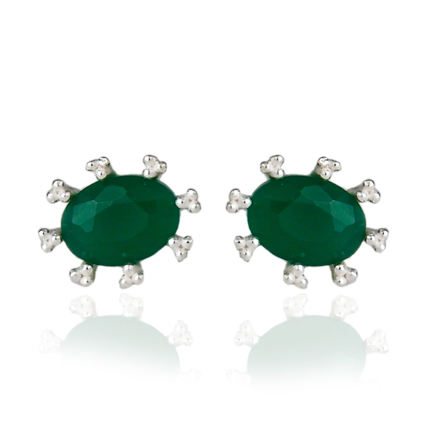 Oval Ear Studs