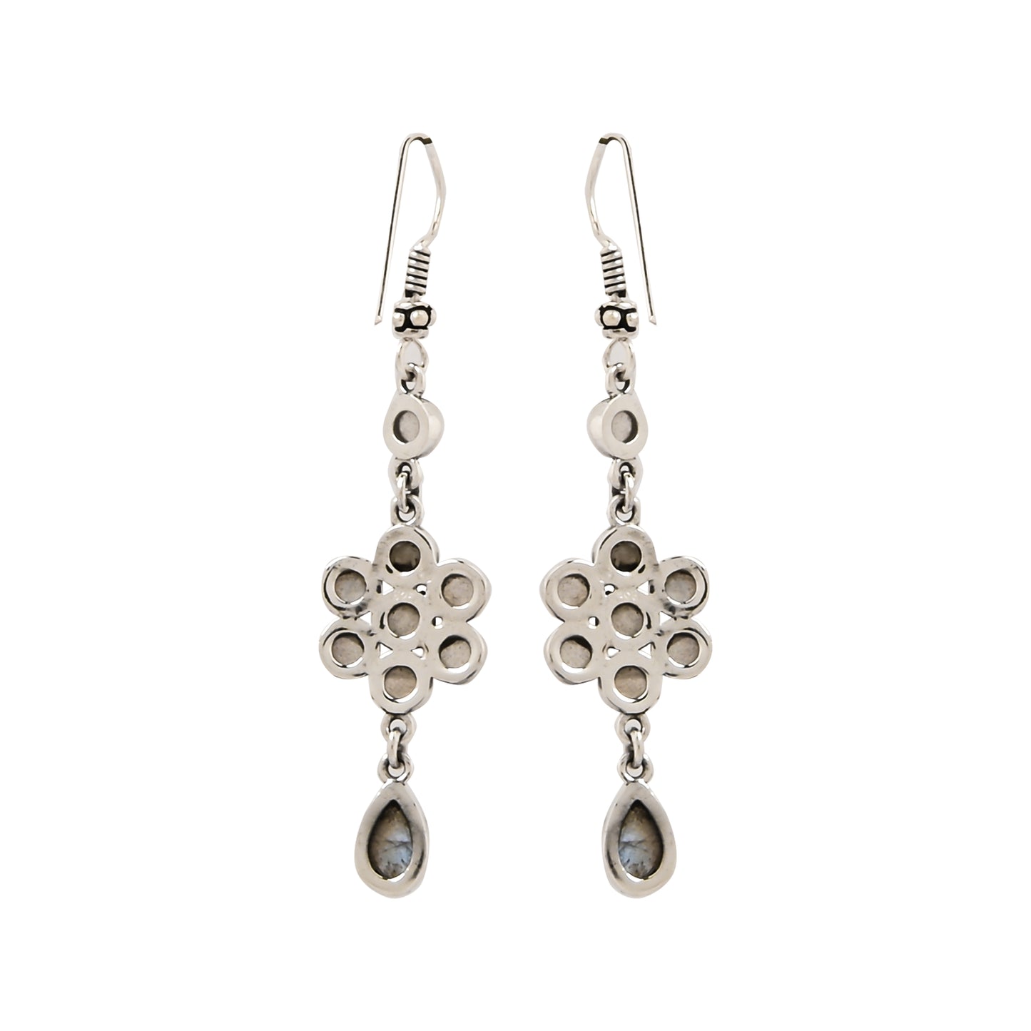Stone Flower Earrings