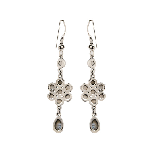 Stone Flower Earrings