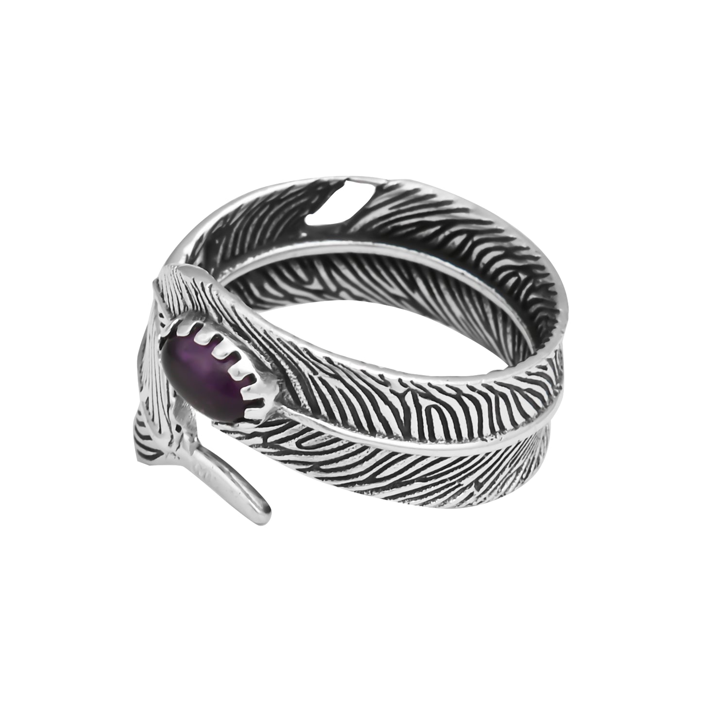 Adjustable Feather Ring