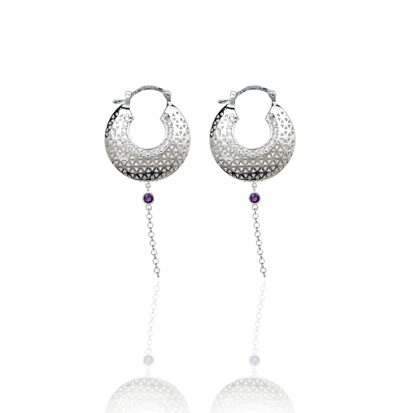 Flower Of Life Ear Hoops