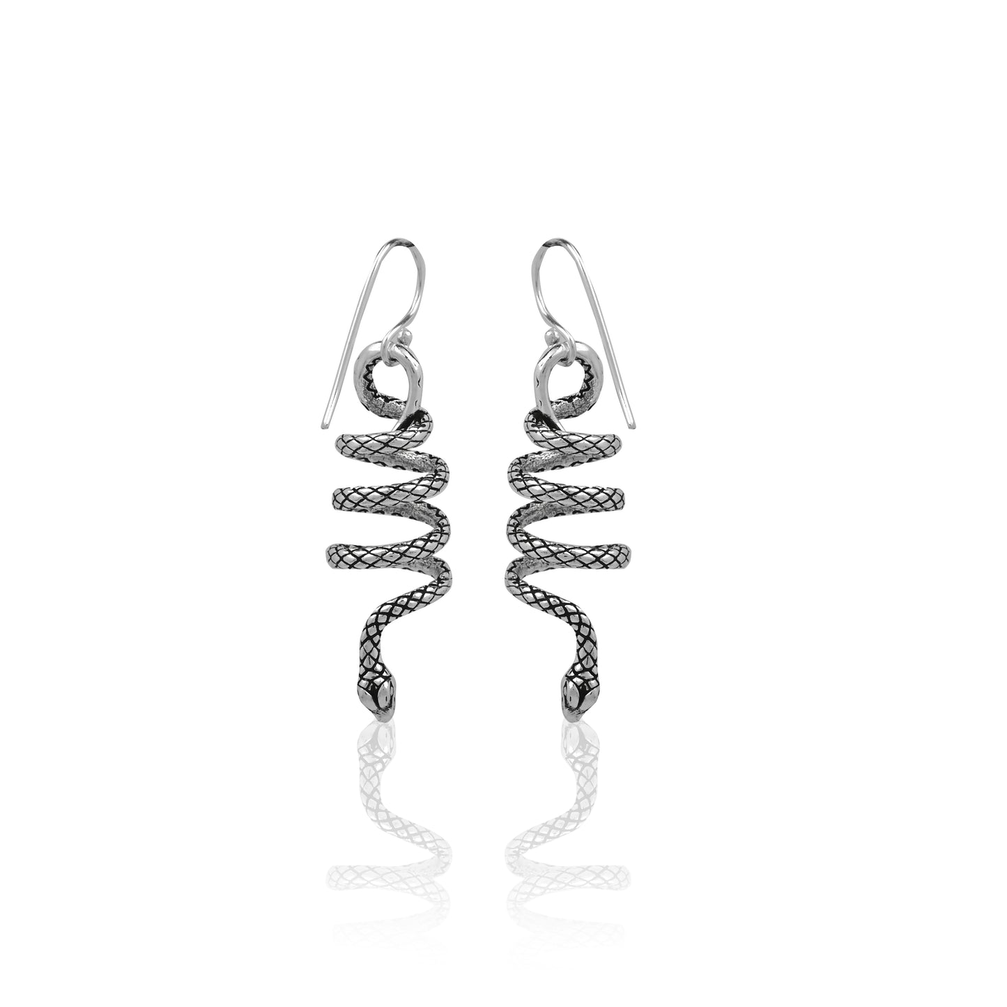 Coiled Snake Earrings