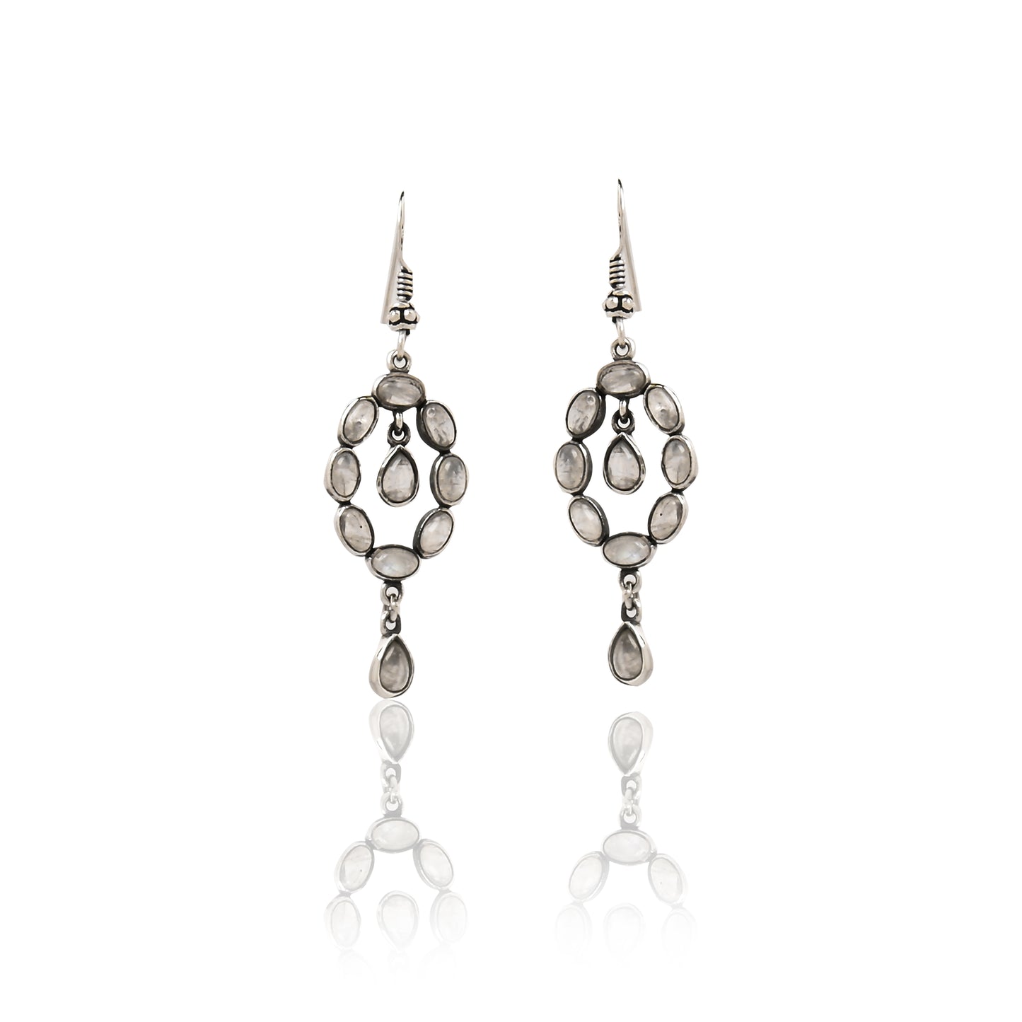 Dangling Labradorite Earrings