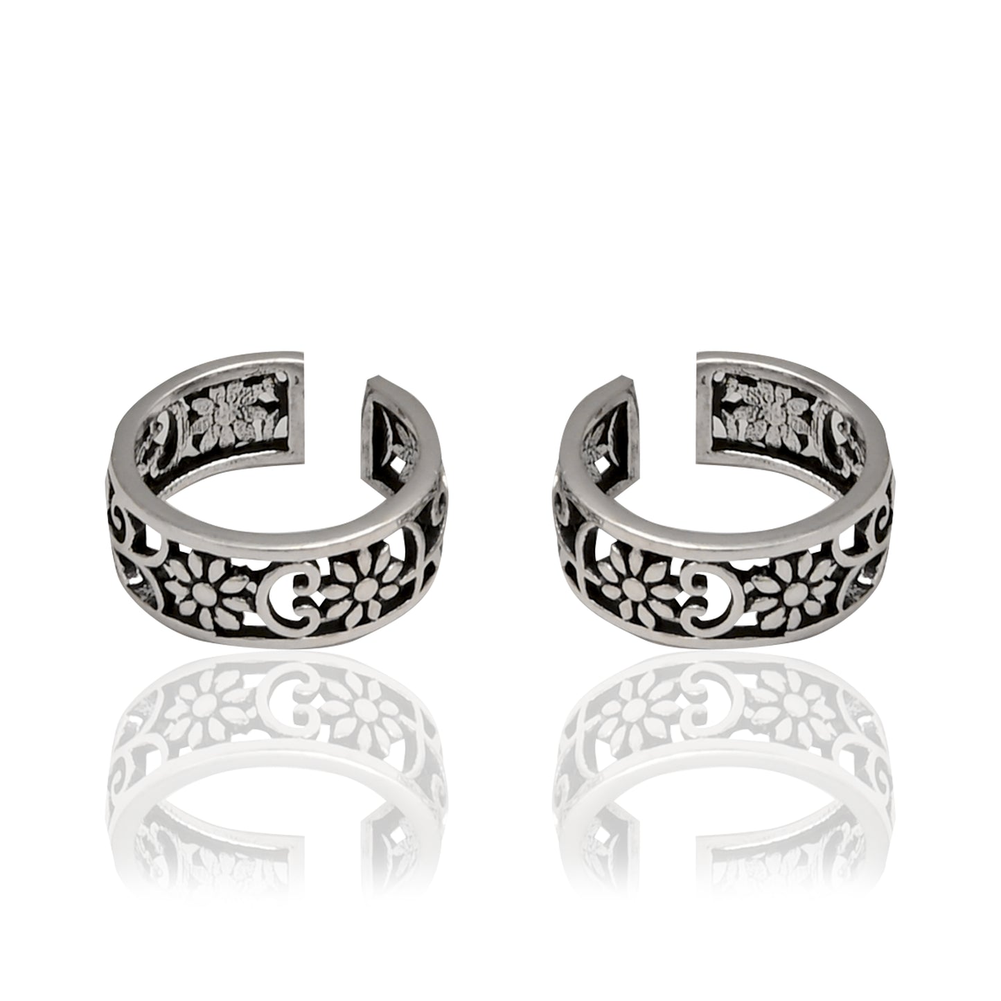 Floral Toe Rings