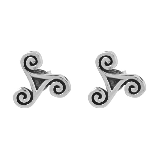Triskele Ear Studs