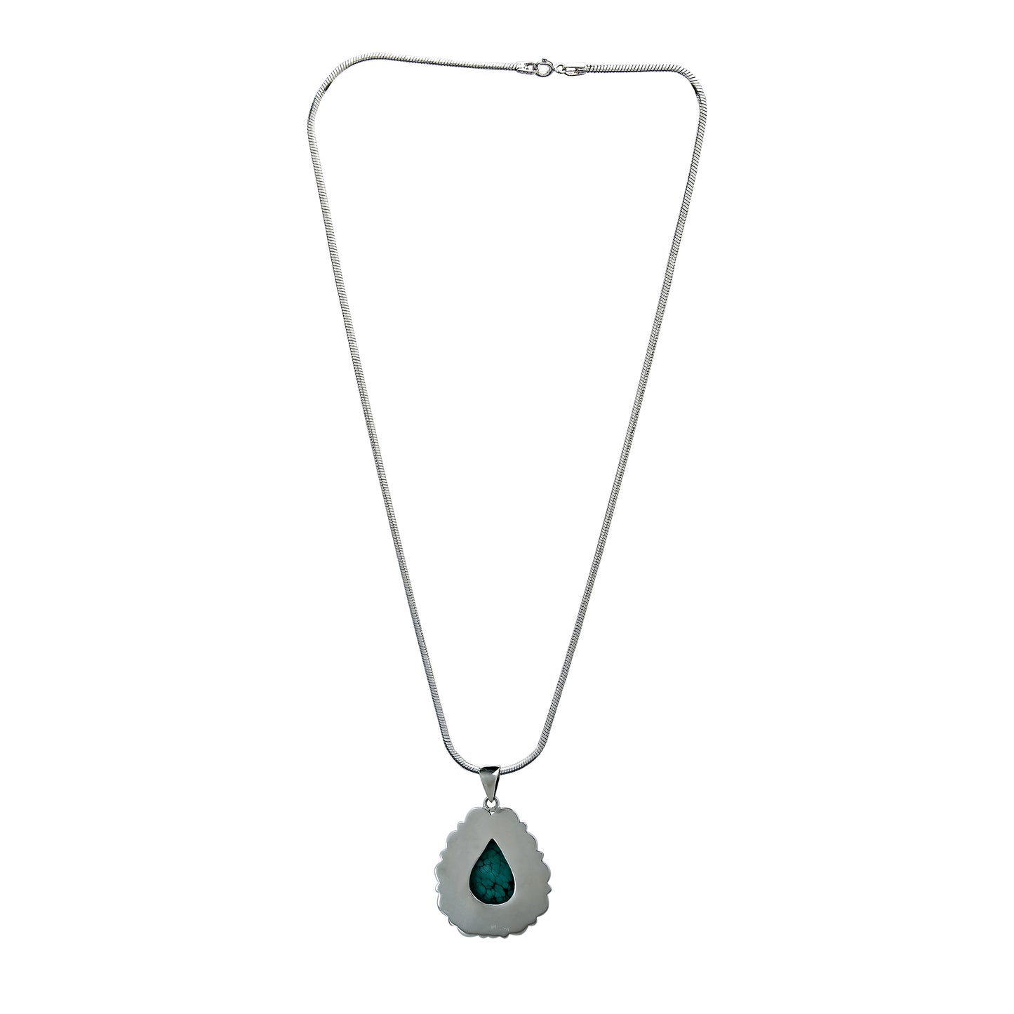 Turquoise Filigree Pendant