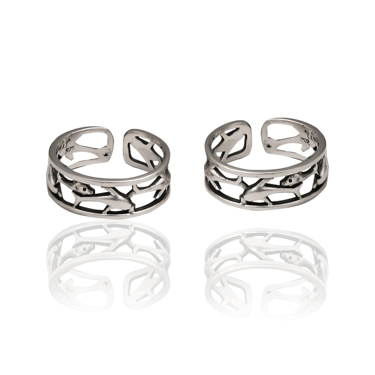 Dolphin Toe Rings