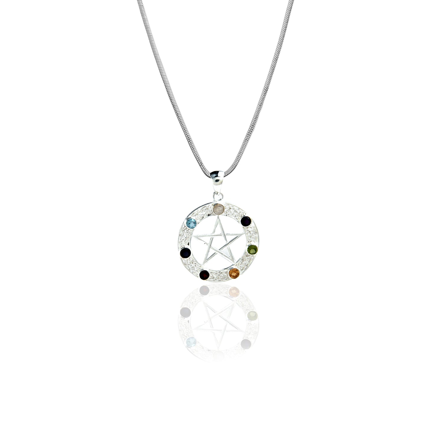 Pentagram Chakra Pendant