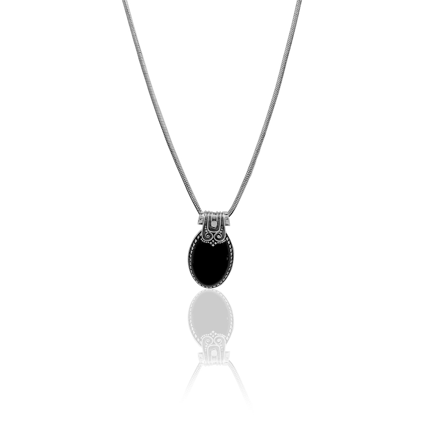 Indonesian Style Oval Pendant