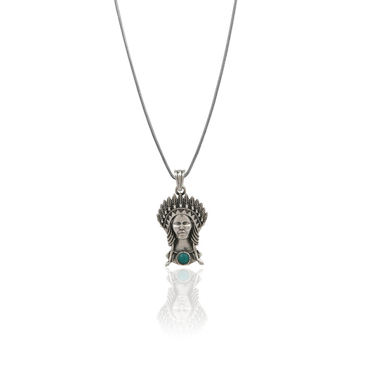 Native American Lady Pendant