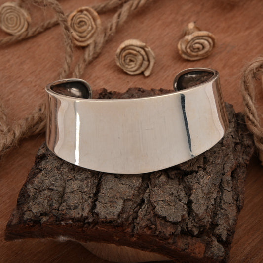 Plain Statement Cuff Bangle