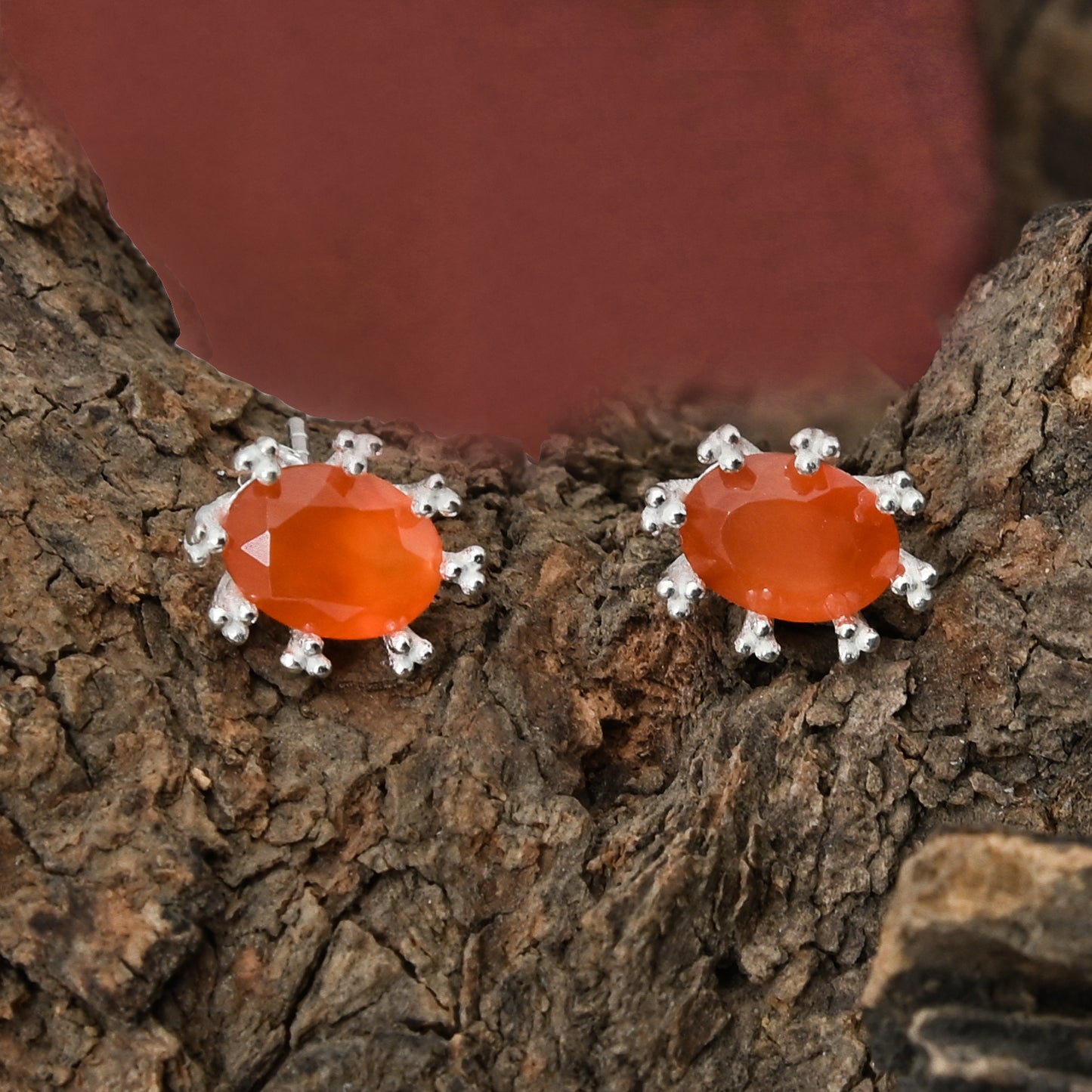 Oval Ear Studs