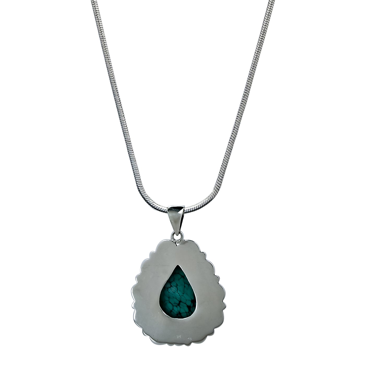 Turquoise Filigree Pendant