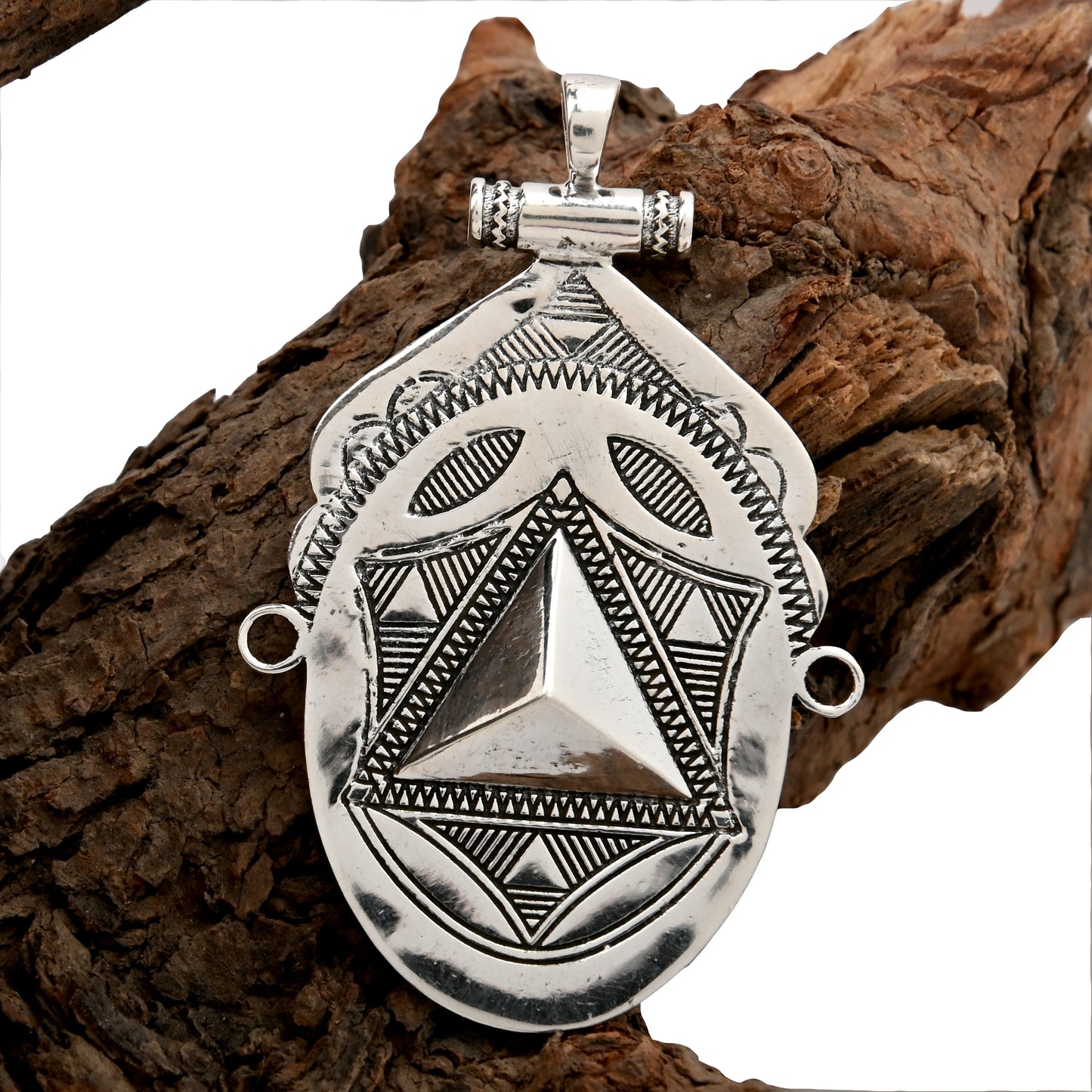 Tuareg Style Engraved Pendant