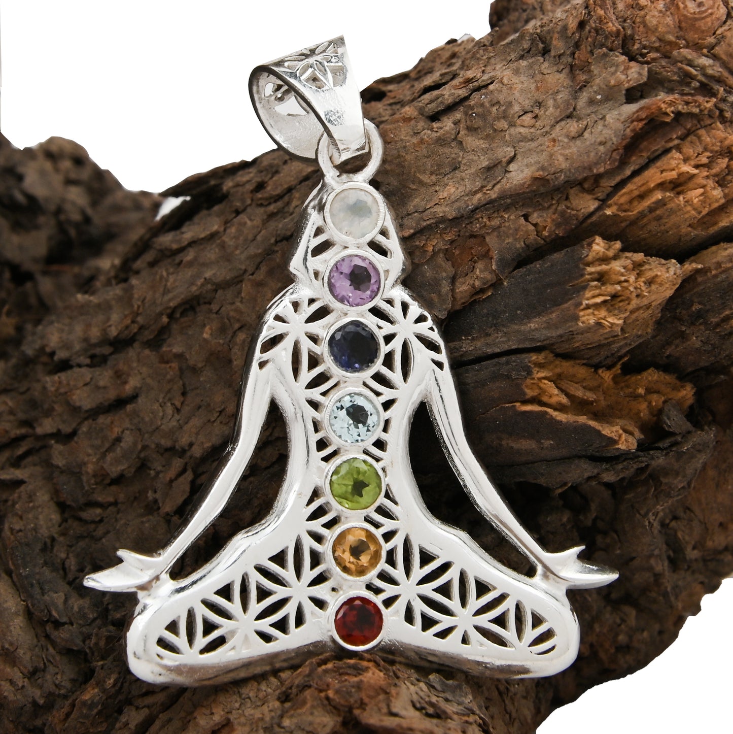 Meditating Chakra Pendant