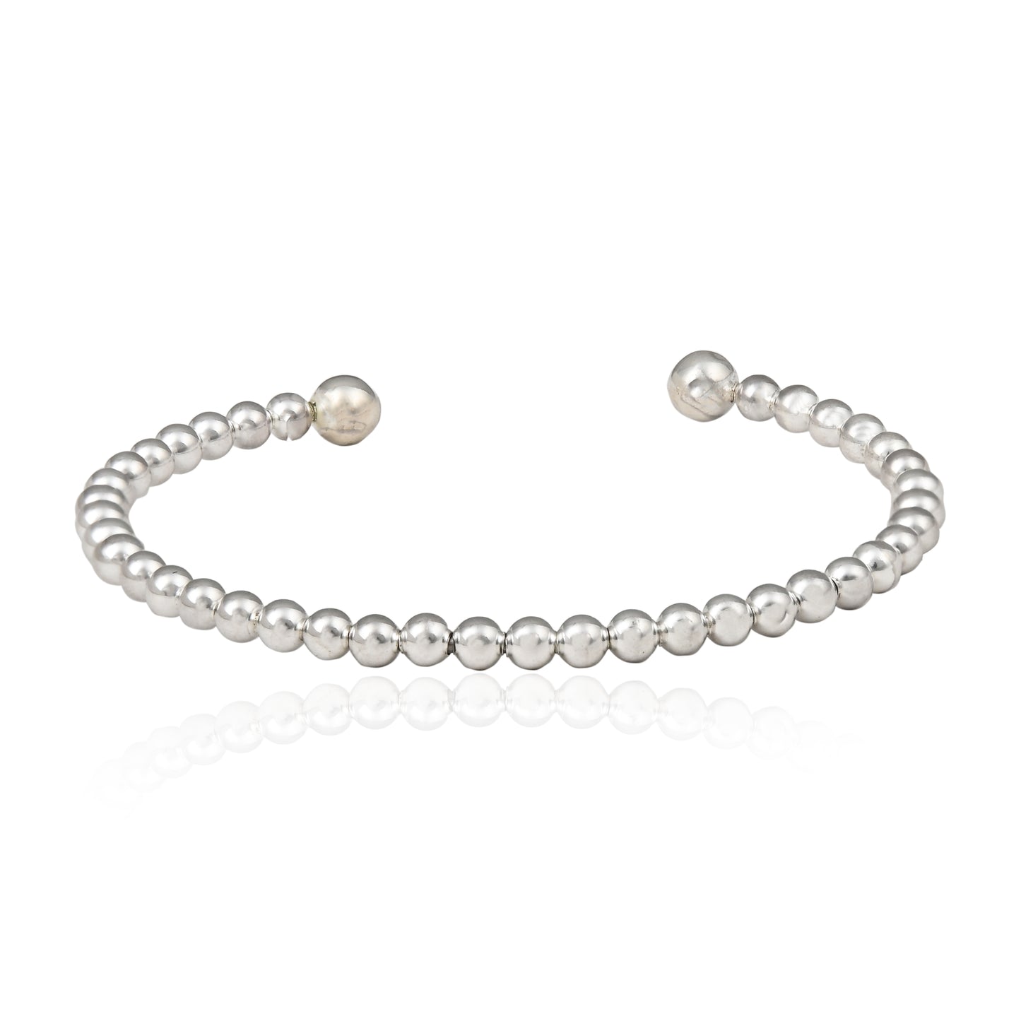 Plain Beaded Cuff Bangle