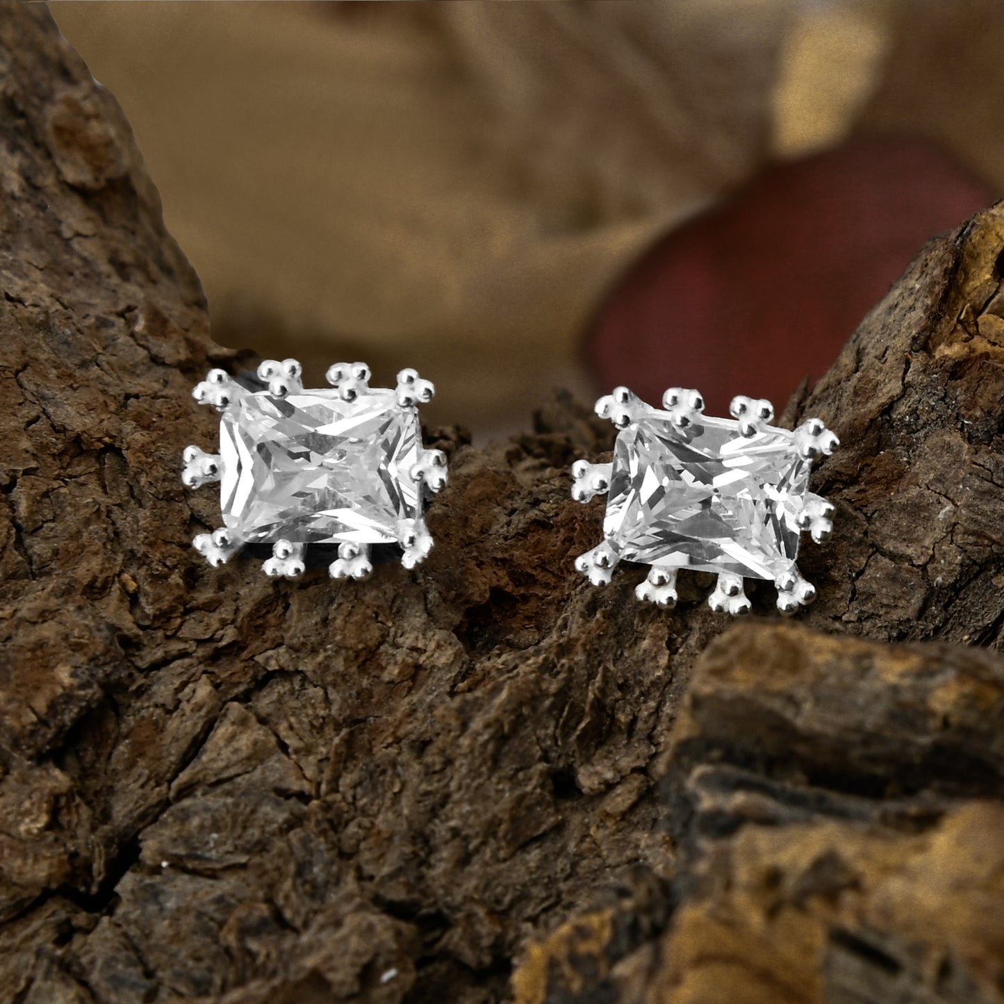 Rectangle Ear Studs