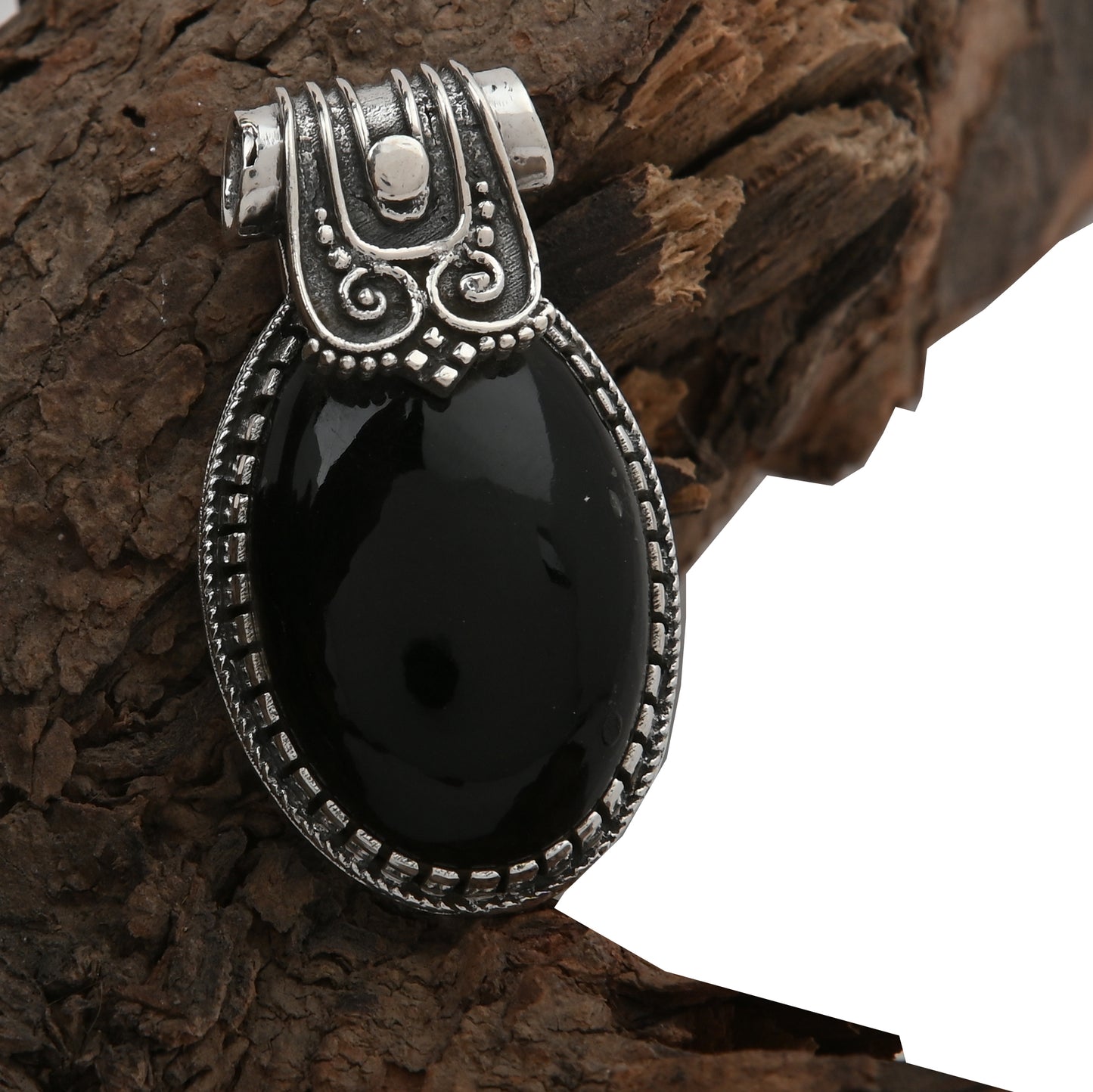 Indonesian Style Oval Pendant