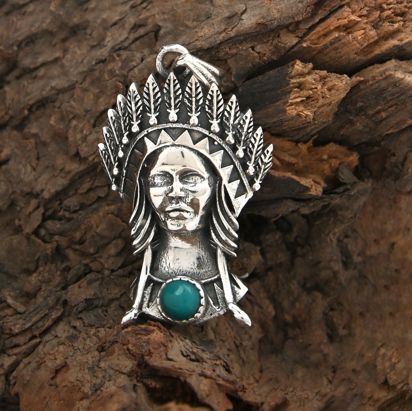 Native American Lady Pendant