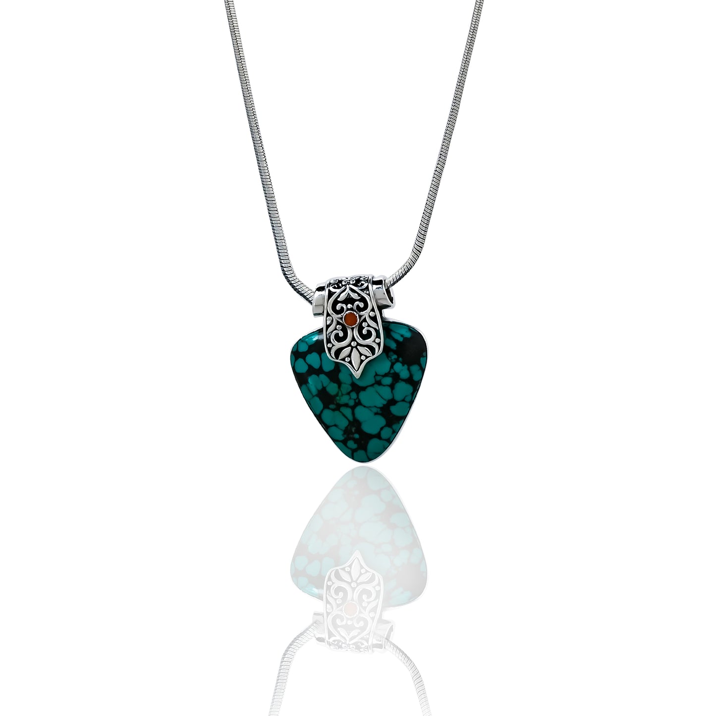 Indonesian Style Turquoise Pendant