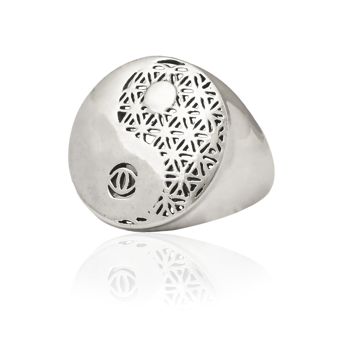 Flower Of Life Yin-Yang Ring