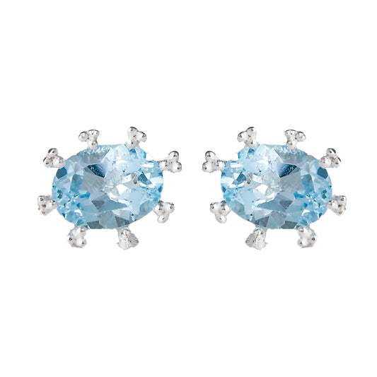 Oval Ear Studs
