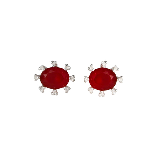 Oval Ear Studs