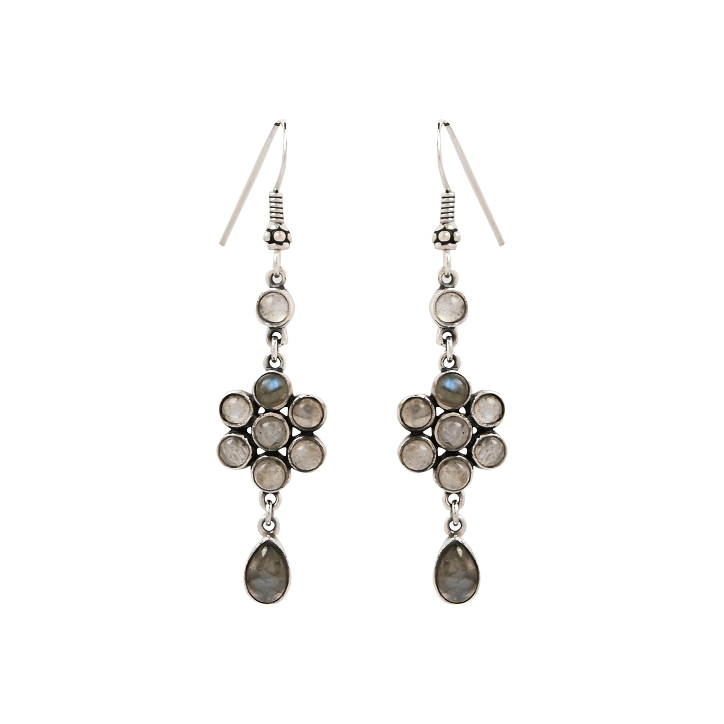 Stone Flower Earrings