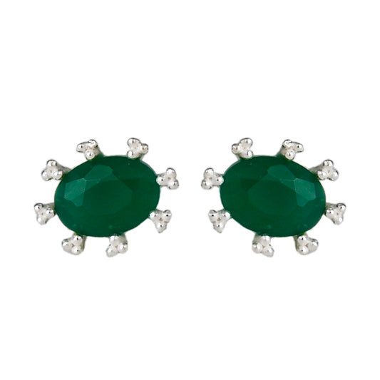 Oval Ear Studs